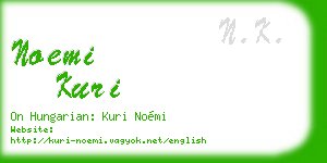 noemi kuri business card